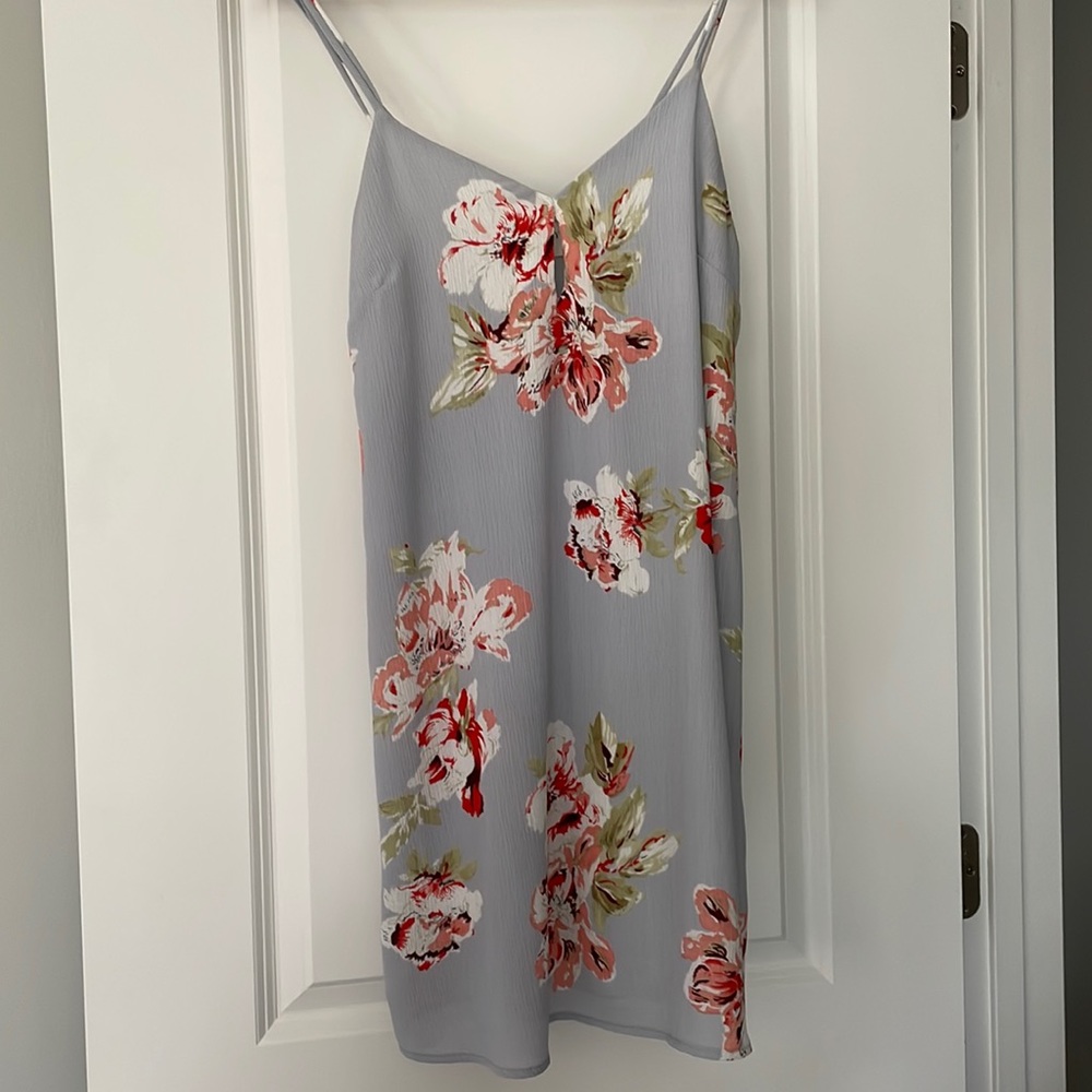Floral dress by “Everly.”